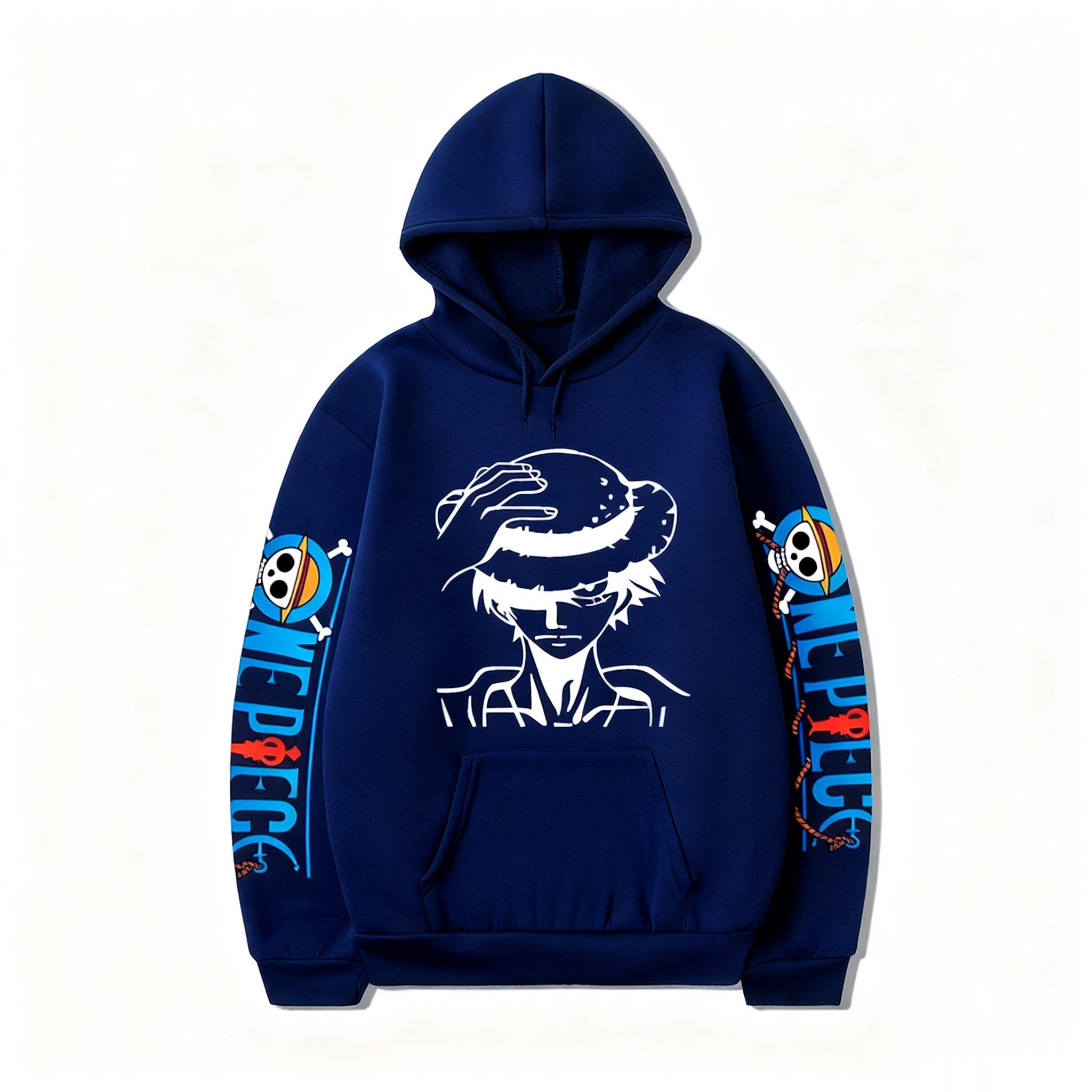 Winter Clothing In Japan - One Piece Luffy Anime Hoodie Men