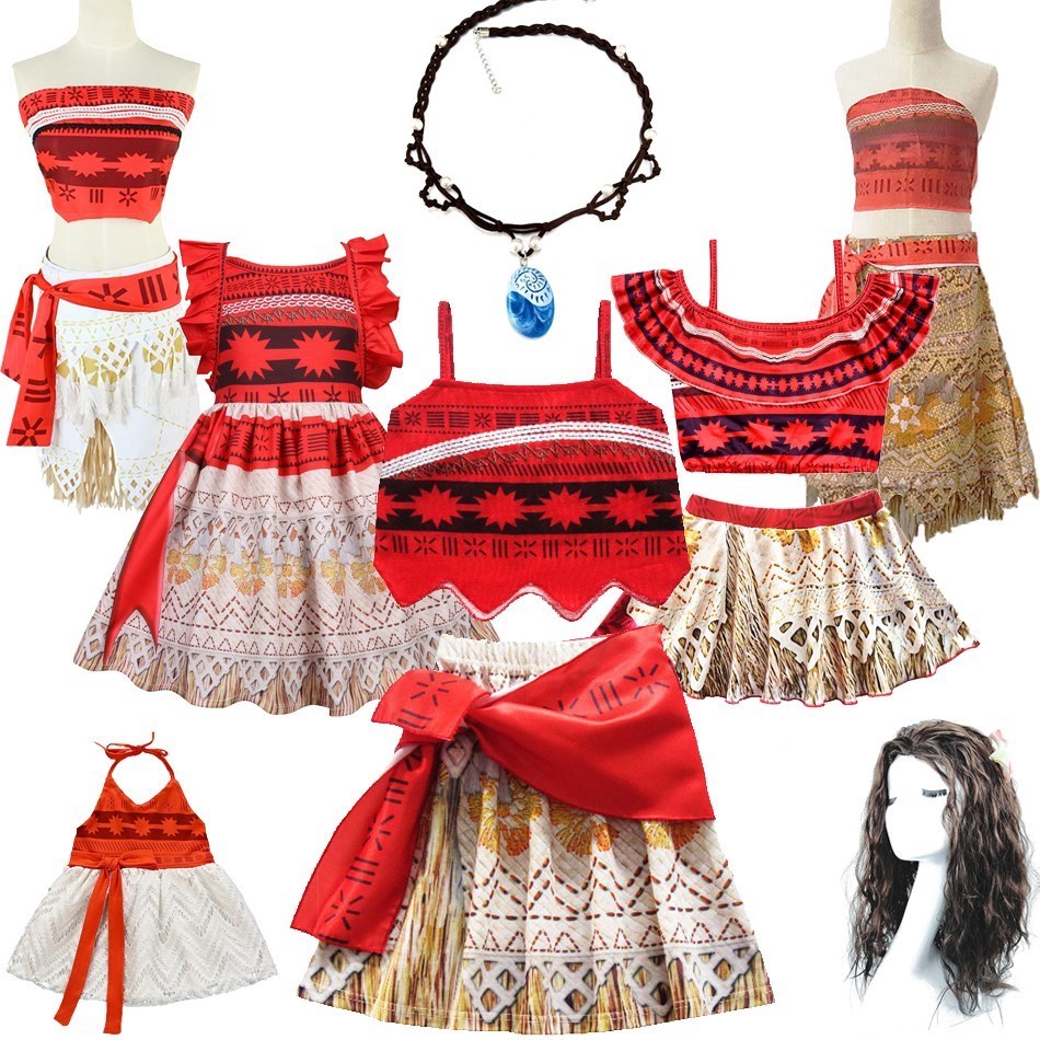 Winter Clothing Storage - Kids Moana Costume for Girls Straps
