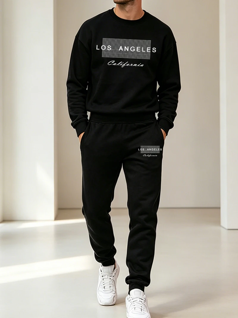 Winter Clothing Outdoor - Autumn Winter Men's Sports 2 Pcs