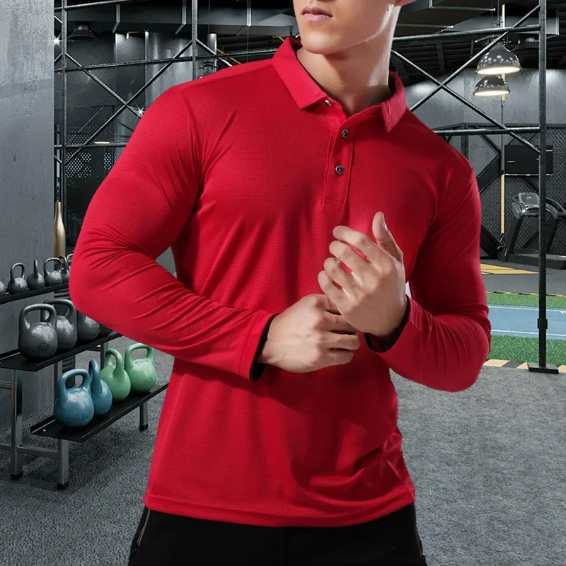 Men Running Sport Shirts Tops  - Winter Clothing Clearance ulasan dan harga