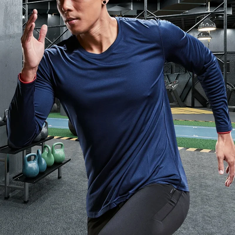 Men Running Sport Shirts Tops  - Winter Clothing Clearance ulasan dan harga