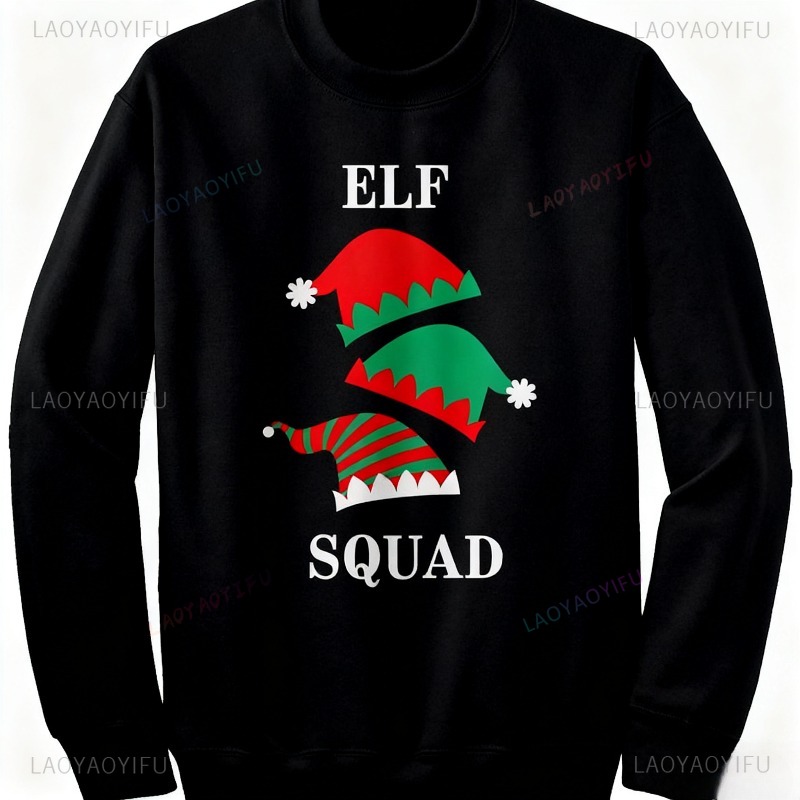 Elf Squad Sweatshirt Funny San - Winter Clothing Men Sale ulasan dan harga