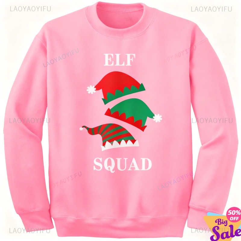 Elf Squad Sweatshirt Funny San - Winter Clothing Men Sale ulasan dan harga