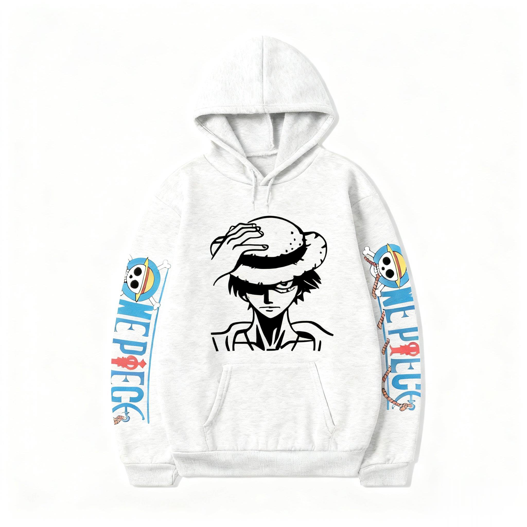 One Piece Luffy Anime Hoodie M - Winter Clothing In Japan ulasan dan harga