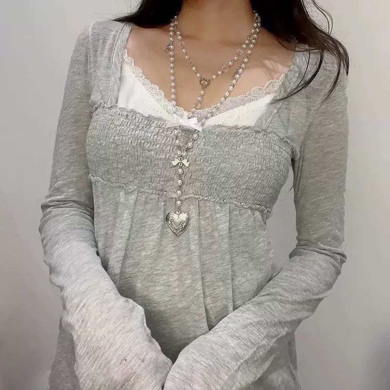 American Retro Women T Shirt S - Y2K Winter Clothing ulasan dan harga