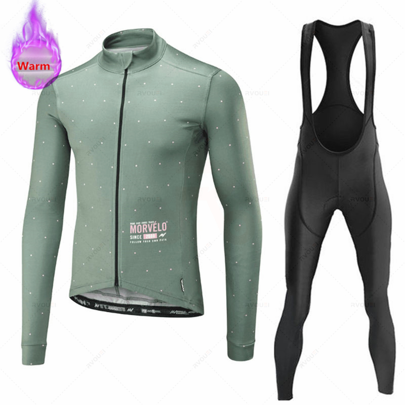 Morvelo-Thermal Fleece Cycling - Winter Clothing Men Sale ulasan dan harga
