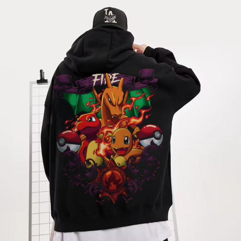 Black Oversized 4xl Pok É Mon  - Winter Clothing In Japan ulasan dan harga