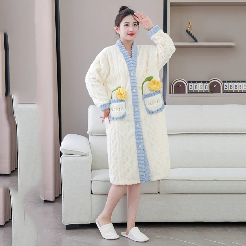 Nightgown Winter Women's Cloth - Winter Clothing Affordable ulasan dan harga