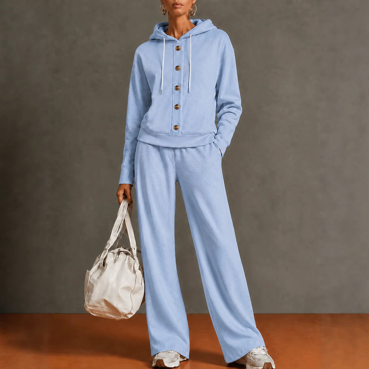 Fall and winter solid color ho - Winter Clothing Affordable ulasan dan harga