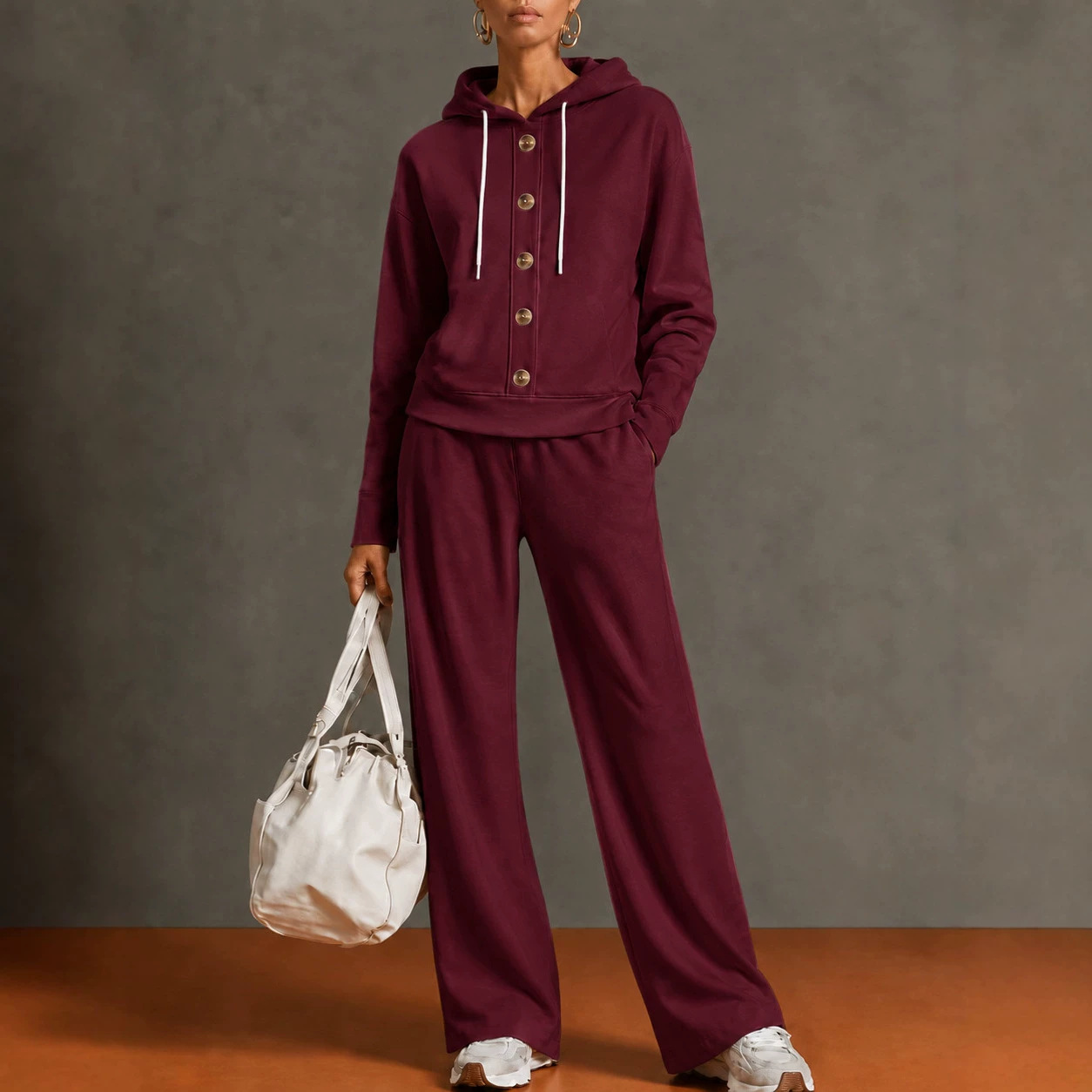 Fall and winter solid color ho - Winter Clothing Affordable ulasan dan harga