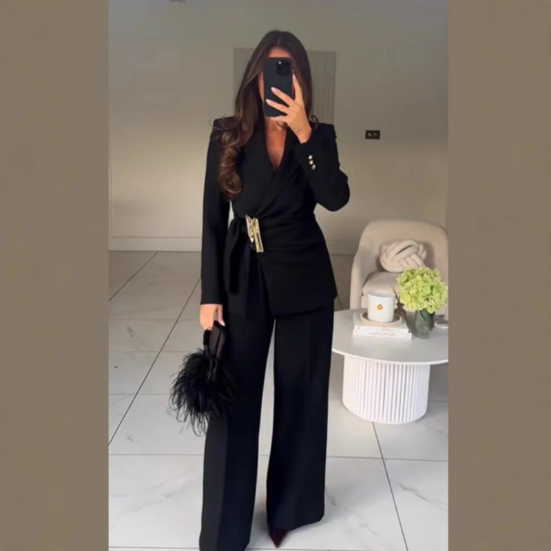 Women's Suit Pants Two-Piece S - Winter Clothing Women Sale ulasan dan harga