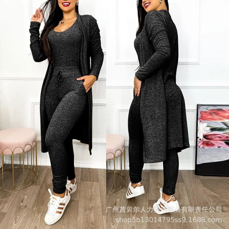 2026 Jumpsuit & Coat Set Autum - Winter Clothing Women Sale ulasan dan harga