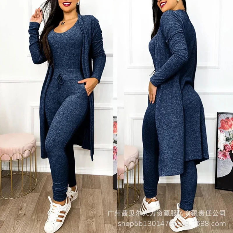 2026 Jumpsuit & Coat Set Autum - Winter Clothing Women Sale ulasan dan harga