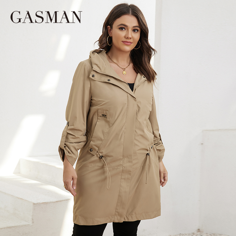 GASMAN Autumn  Trench Coat Plu - Winter Clothing Women Sale ulasan dan harga