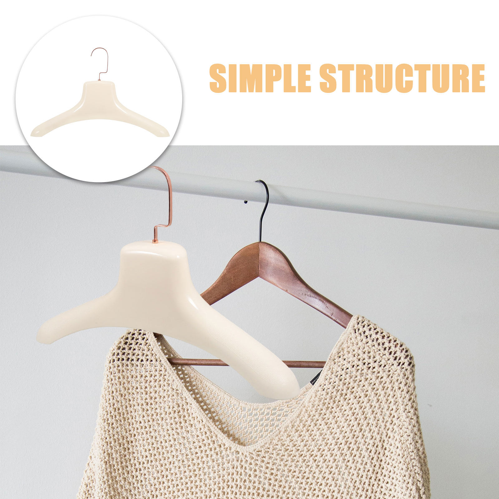 2Pcs Wide Shoulder Clothing Ha - Winter Clothing Storage ulasan dan harga