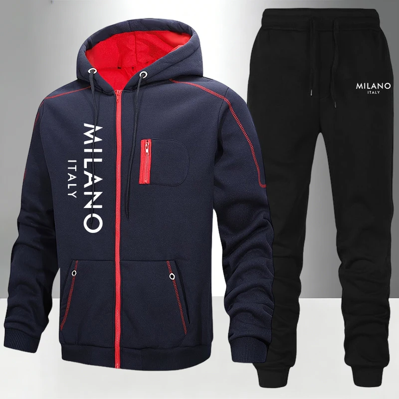 2026 New Men's Tracksuit Casua - Winter Clothing Outdoor ulasan dan harga