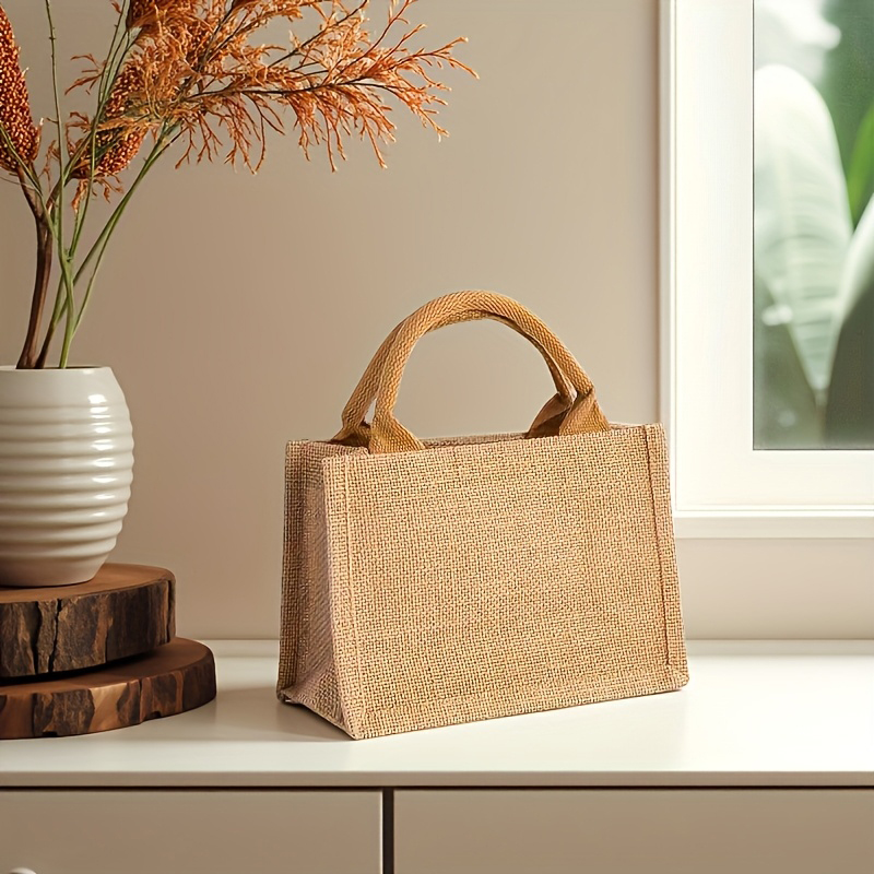 Linen Bags, Hand-Painted Tote  - Hand Warmer Reusable ulasan dan harga