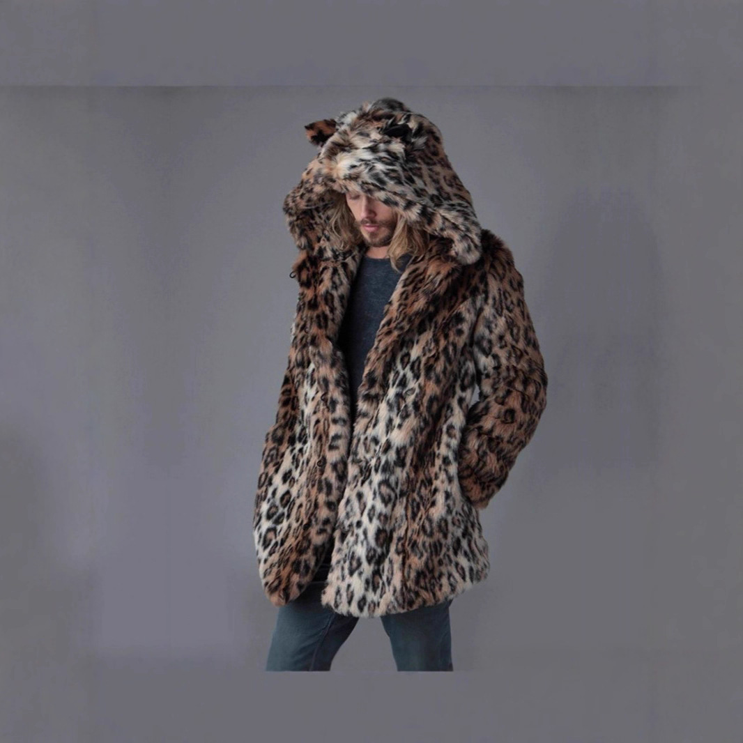Men Faux Fur Jacket Winter Coa - Winter Clothing Clearance ulasan dan harga