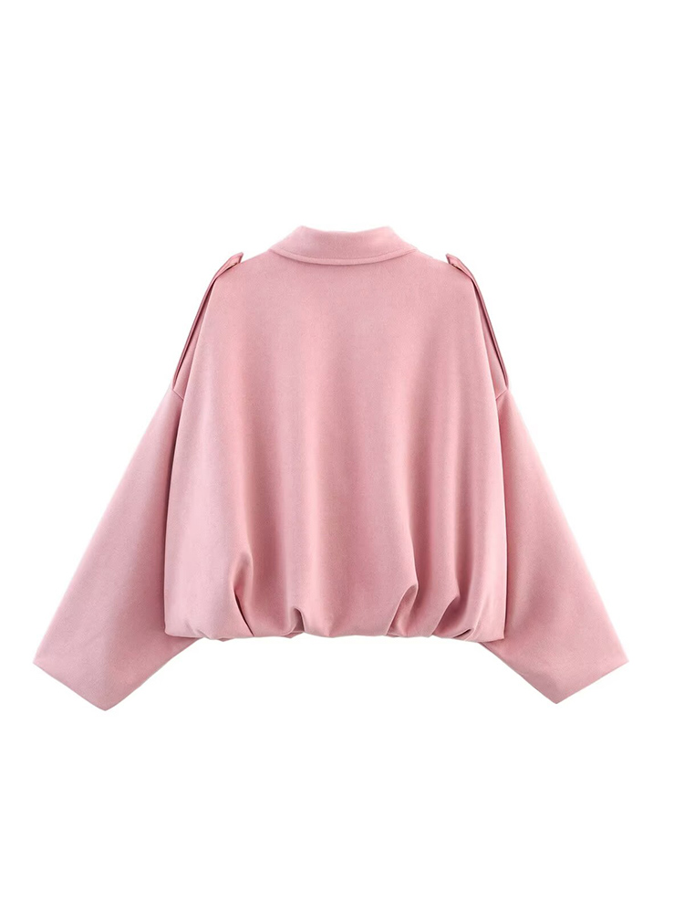 TFMLN Women Suede Bomber Jacke - Winter Clothing Women Sale ulasan dan harga
