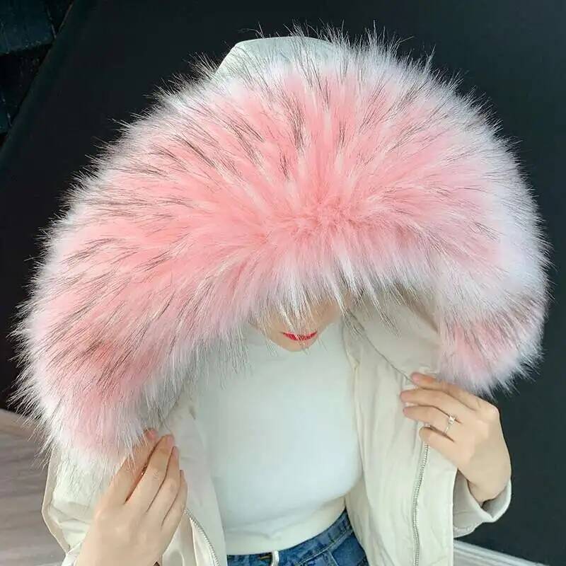 Detachable Faux Fur Collar Ext - Winter Clothing Women Sale ulasan dan harga