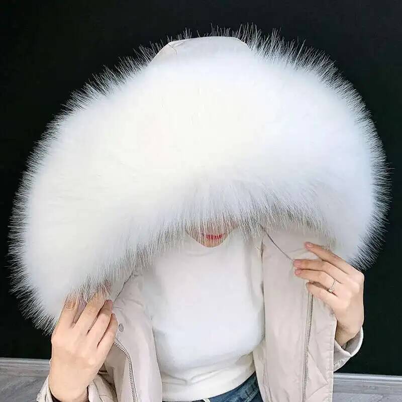 Detachable Faux Fur Collar Ext - Winter Clothing Women Sale ulasan dan harga