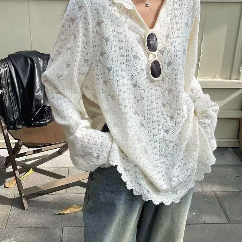Y2K Lace Hooded Shirts Women S - Y2K Winter Clothing ulasan dan harga