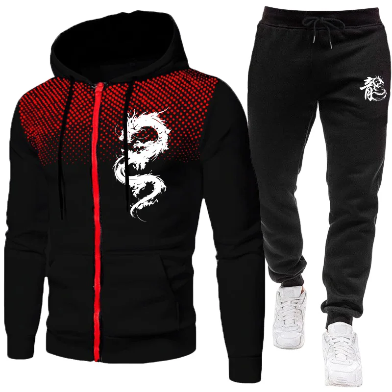 Men's Paris Dragon Pattern Fas - Winter Clothing Clearance ulasan dan harga