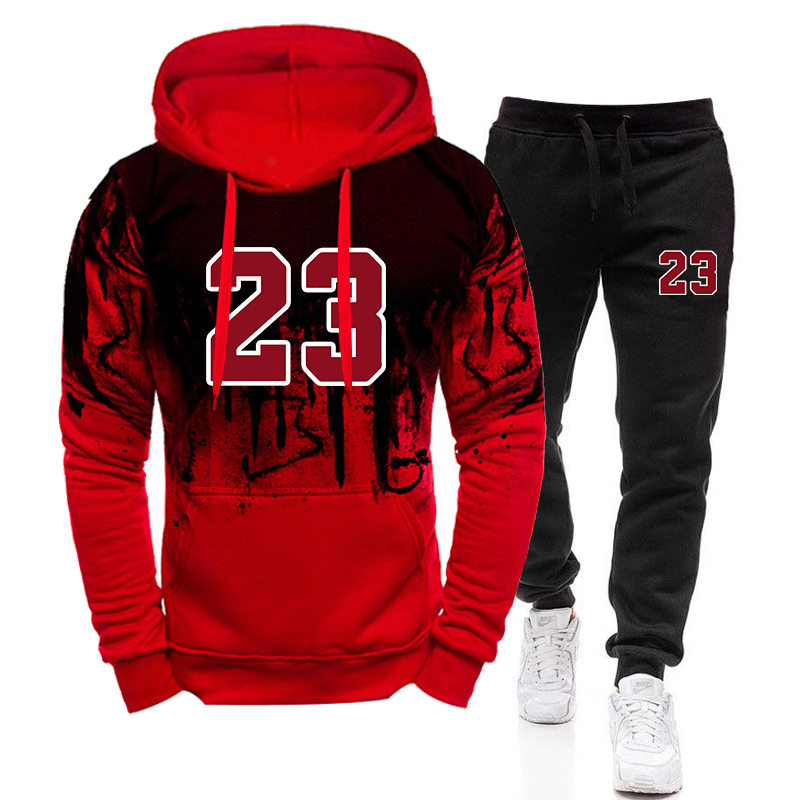 Mens Tracksuit Sports Printing - Winter Clothing Men Sale ulasan dan harga