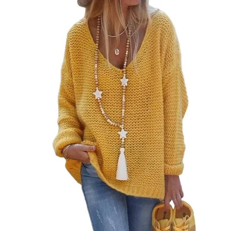 2026 New Women's Knitted V-Nec - Winter Clothing Amazon ulasan dan harga