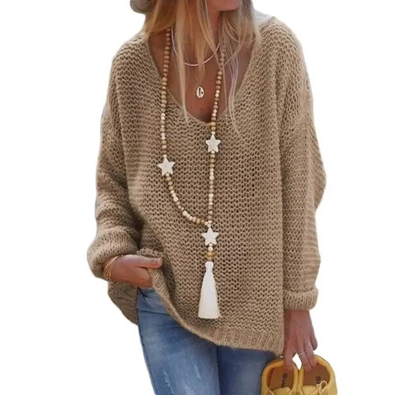 2026 New Women's Knitted V-Nec - Winter Clothing Amazon ulasan dan harga