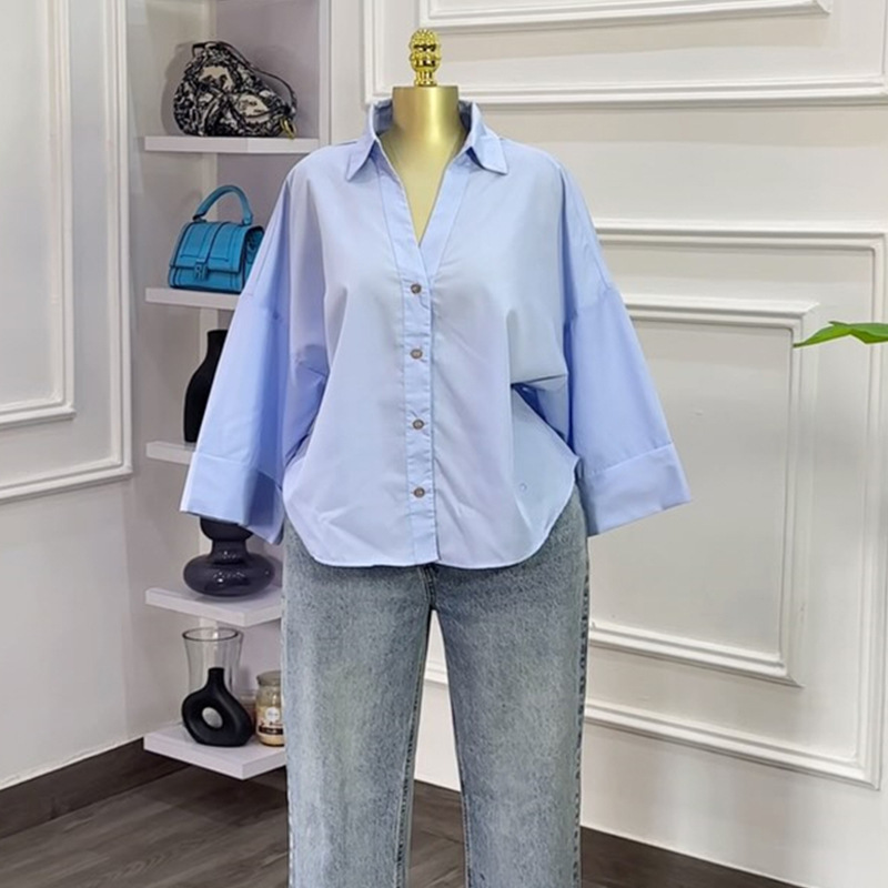 Blouses Women Shirt Turn Down  - Y2K Winter Clothing ulasan dan harga